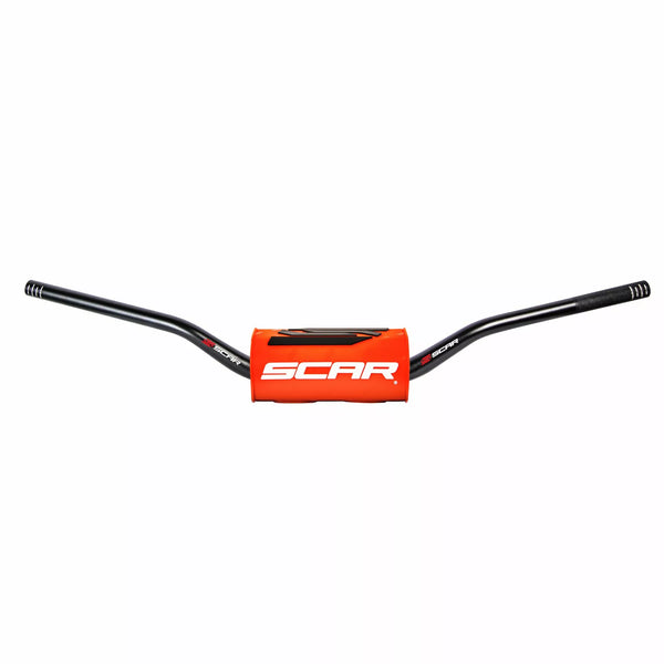 SCAR HANDLEBAR O2 LOW BK/OR PAD S9142OR