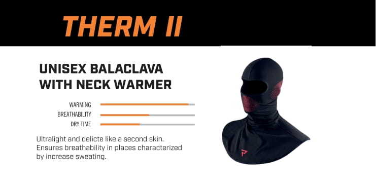 Rebelhorn Balaclava Therm II negru /roșu