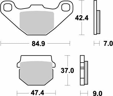 MOTO-MASTER BRAKE PAD NITRO 090121