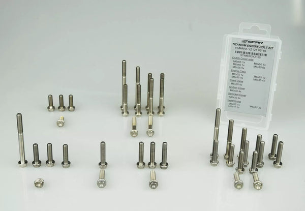 SCAR TI ENGINE BOLTS YZ125 22 STIMENGYZ125B