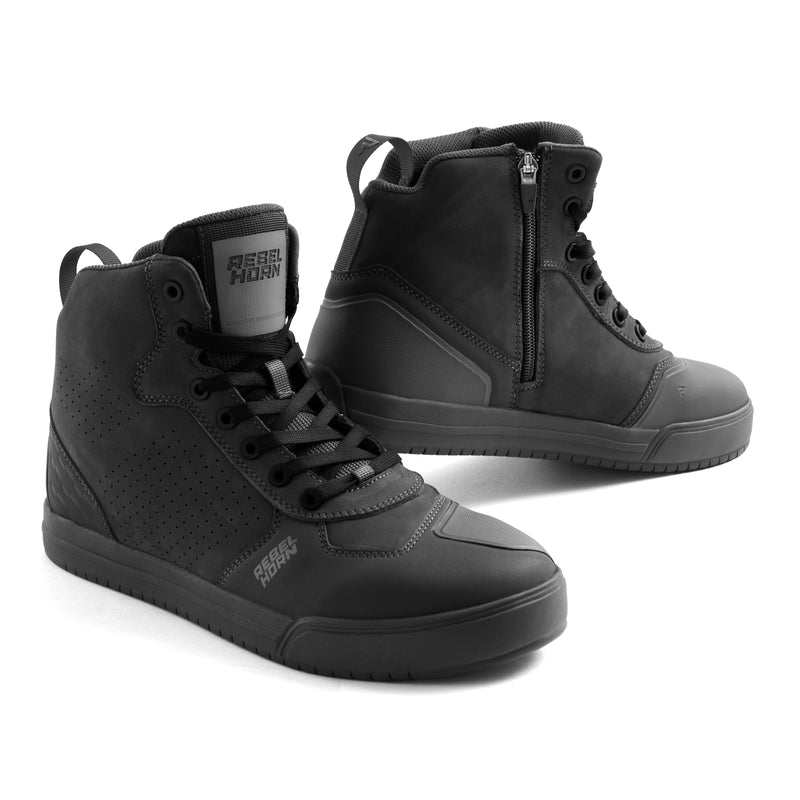 Rebelhorn Unisex Mc-Skor Spike Svart