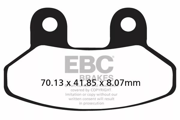 EBC BRAKE PAD CARBON SCOOTER SFAC306
