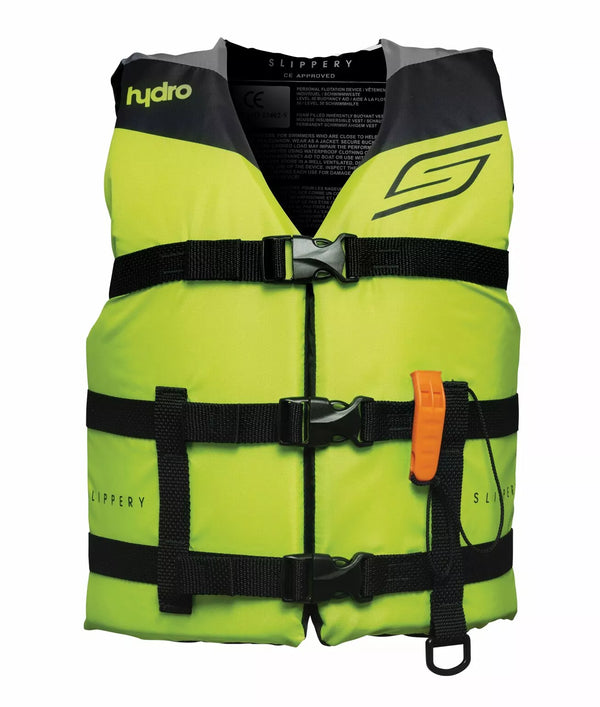 SLIPPERY VEST HYDR0 YTH LM/BK 3242-0075