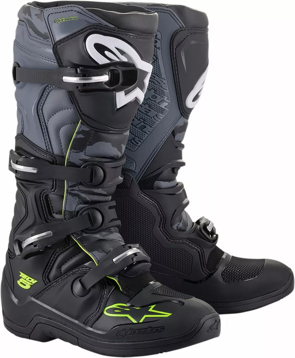 ALPINESTARS(MX) BOOT TECH5 BK/GY/YL FL 9 2015015-1055-9