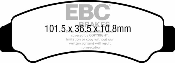 EBC BRAKE PAD CARBON TT DIRT FA726TT