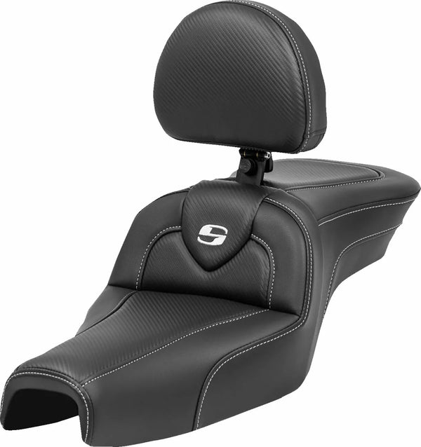SADDLEMEN SEAT ROADSOFA CF W/ BACKREST 807-03-185BR