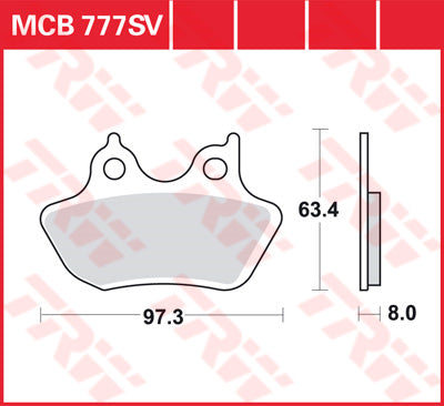 TRW BRAKE PAD TRW MCB777SV MCB777SV