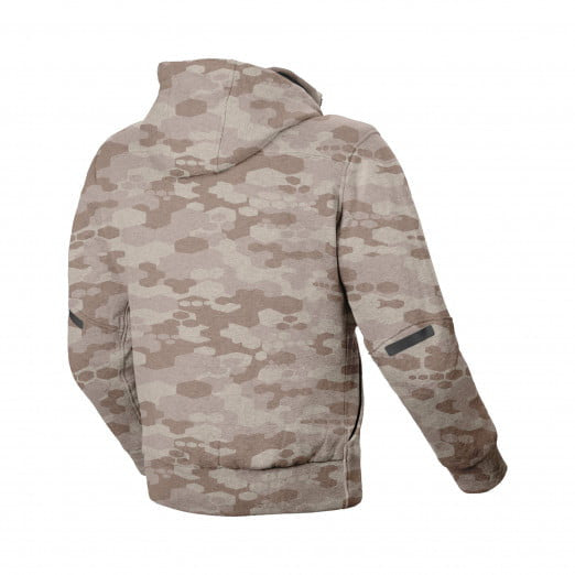 Macna Kevlar Mc-Hoodie District Begie /Camo