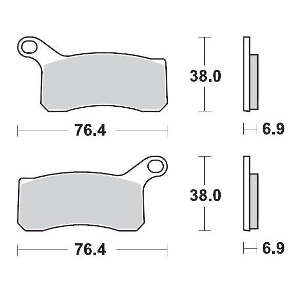 MOTO-MASTER BRAKE PAD RACING 096511