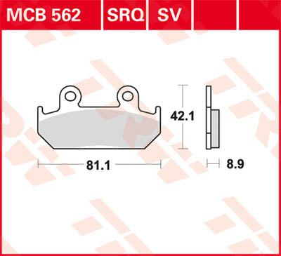 TRW BRAKE PAD TRW MCB562SV MCB562SV