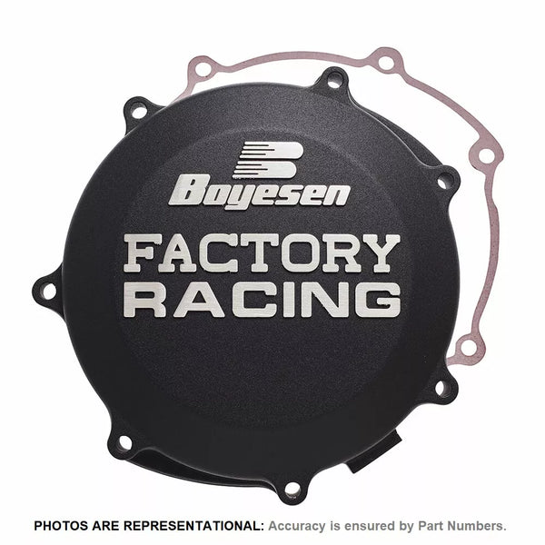 BOYESEN CLUTCH COV KX125 94-02 BK CC-11B