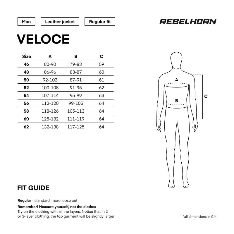 Rebelhorn Mc-Skin bunda Veloce čierna /chrípka