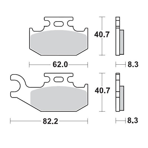 MOTO-MASTER BRAKE PAD RACING 096311