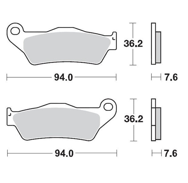MOTO-MASTER BRAKE PAD CERAMIC 403204