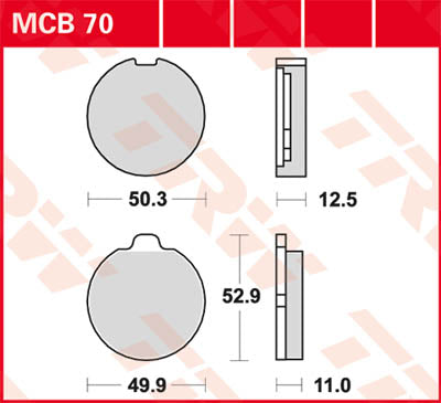 TRW BRAKE PAD TRW MCB70 MCB70
