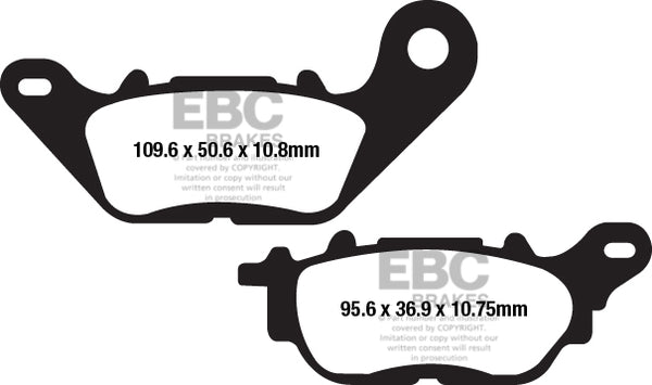 EBC BRAKE PAD FA SER ORGANIC FA662