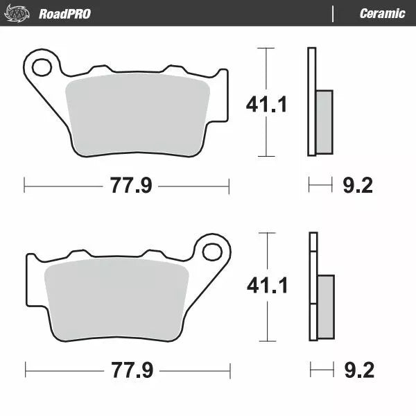 MOTO-MASTER BRAKE PAD CERAMIC 403404