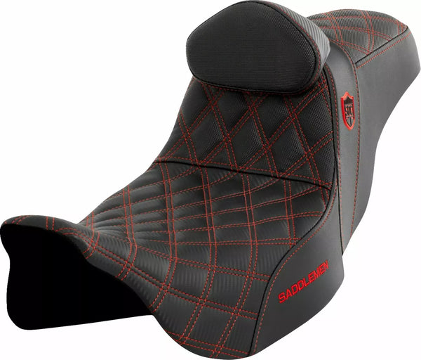 SADDLEMEN SEAT PRO SERIE SDC FLT 08-UP - SC80807REDRT