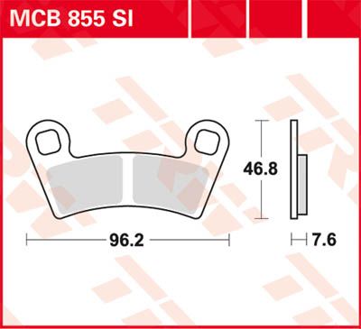 TRW BRAKE PAD SINTER OFFROAD MCB855SI
