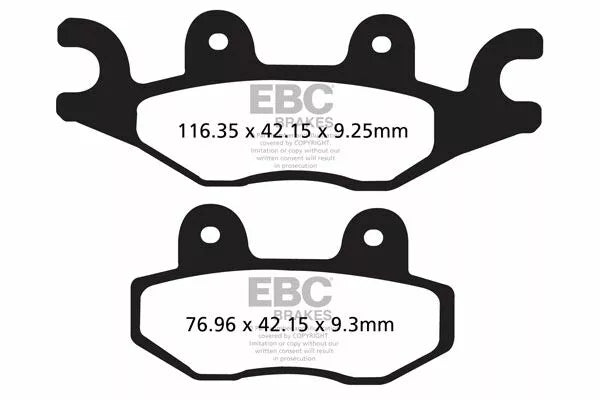 EBC BRAKE PAD SFA ORG SCOOTER SFA484