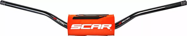 SCAR HANDLEBAR O2 HI BK/OR PAD S9152OR