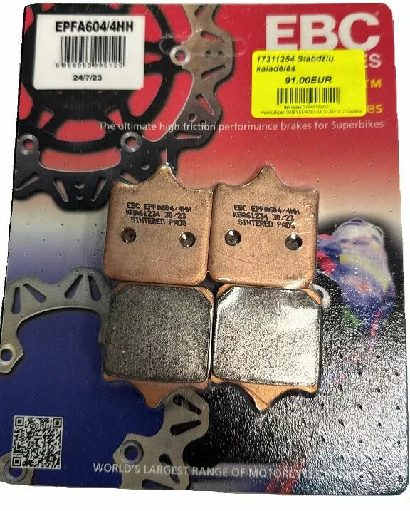 EBC BRAKE PAD EPFA SIN EXT PRO EPFA604/4HH