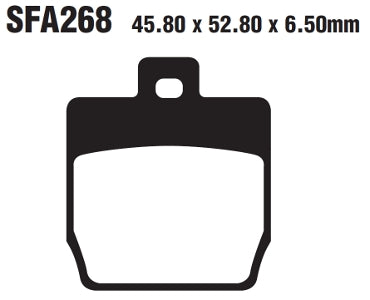 EBC BRAKE PAD SFA ORG SCOOTER SFA268