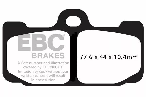EBC BRAKE PAD EPFA SIN EXT PRO EPFA295HH