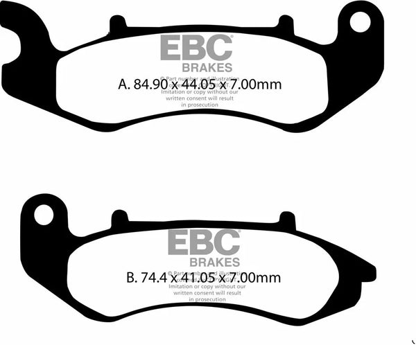 EBC BRAKE PAD FA SER ORGANIC FA707