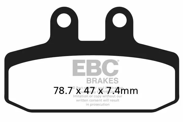 EBC BRAKE PAD CARBON SCOOTER SFAC256