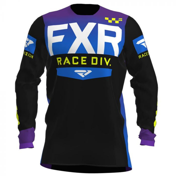 FXR Helium MX Crosströja 20 Black /Purple /Blue Fade