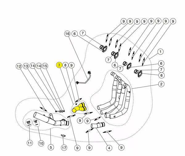 AKRAPOVIC COLLECTOR SS C-S10R8L C-S10R8L