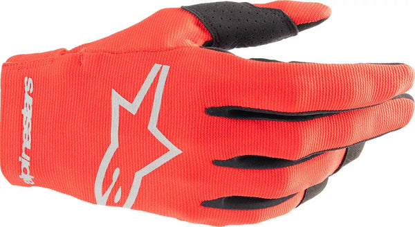 ALPINESTARS(MX) GLOVE RADAR RED/SLV 2X 3561824-385-2X