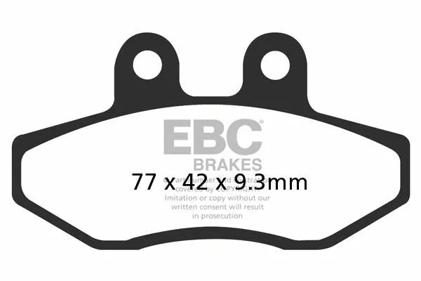 EBC BRAKE PAD CARBON SCOOTER SFAC393