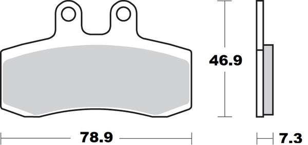 MOTO-MASTER BRAKE PAD CERAMIC 411704