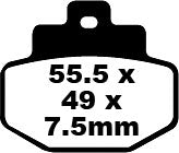 EBC BRAKE PAD SFA ORG SCOOTER SFA321