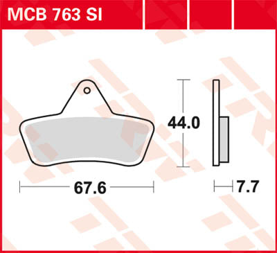 TRW BRAKE PAD TRW MCB763SI MCB763SI