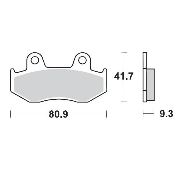 MOTO-MASTER BRAKE PAD RACING 095811