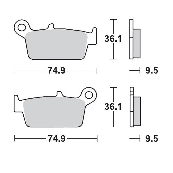 MOTO-MASTER BRAKE PAD RACING GP 091812