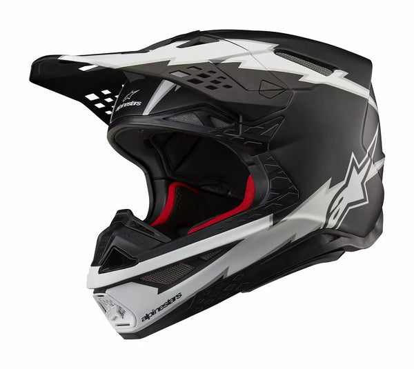 ALPINESTARS(MX) HELMET SM10 AMP BLK/WT L 8300623-1121-L