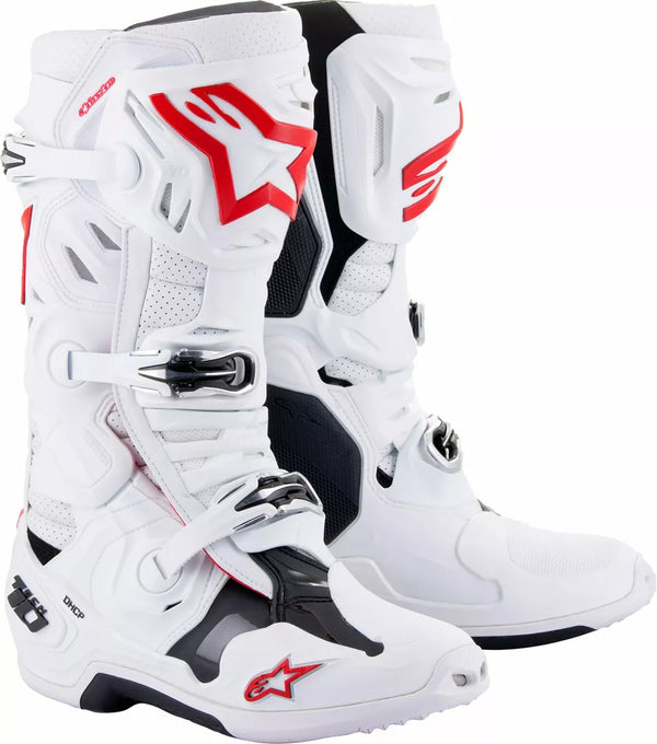 ALPINESTARS(MX) BOOT T10 S-VNT WT/RD 8 2010520-2230-8