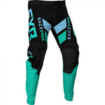 FXR Podium MX Crossbyxor 21 Black /Mint /Sky Blue