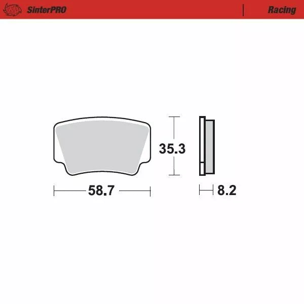 MOTO-MASTER BRAKE PAD RACING 096611