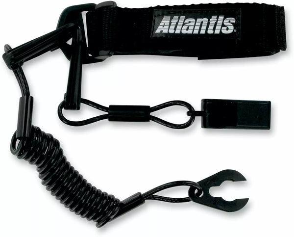 Atlantis Pro Float Whstl/LAN BLK A2109PFW