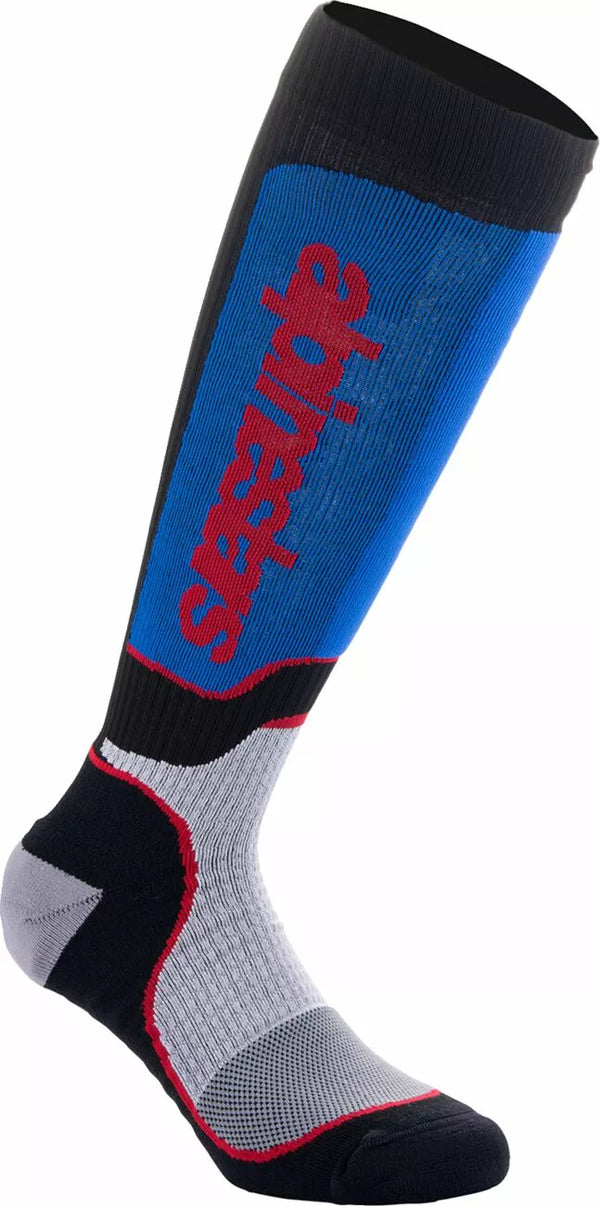 ALPINESTARS(MX) SOCK MX PLUS BLK/WHT/BL M 4702324-1226-M
