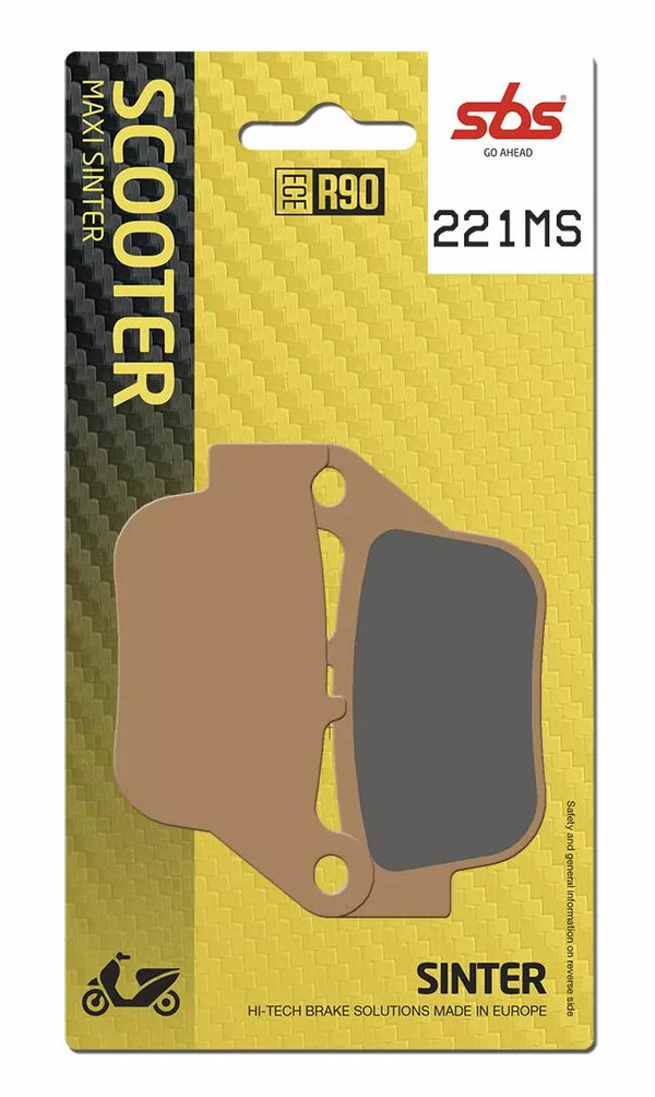 SBS BRAKE PAD SINT SCOOT 221MS