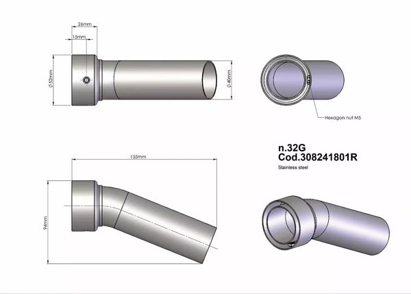 LEOVINCE DBKILLER 32G 308241801R