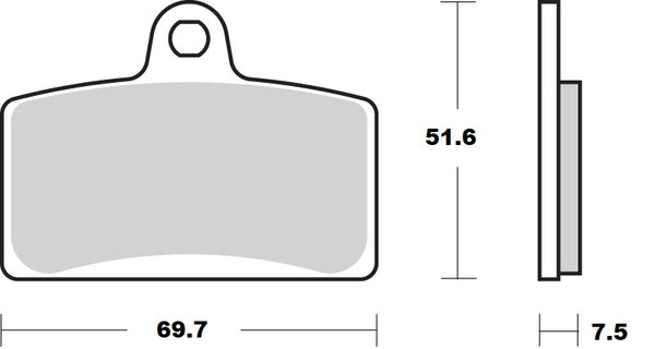 MOTO-MASTER BRAKE PAD CERAMIC 411404