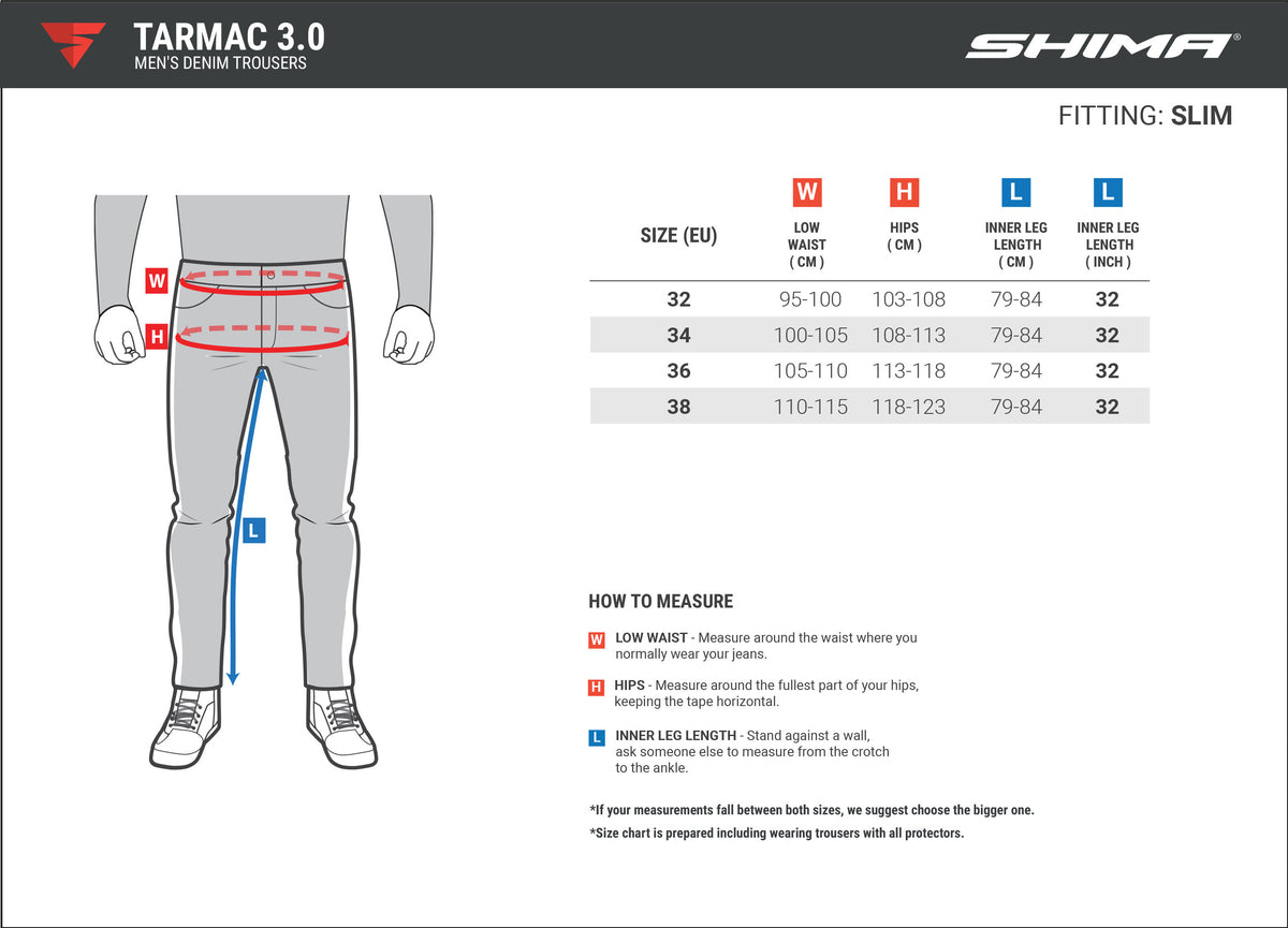 Shima Kevlar Mc-Jeans Tarmac 3.0 Blå