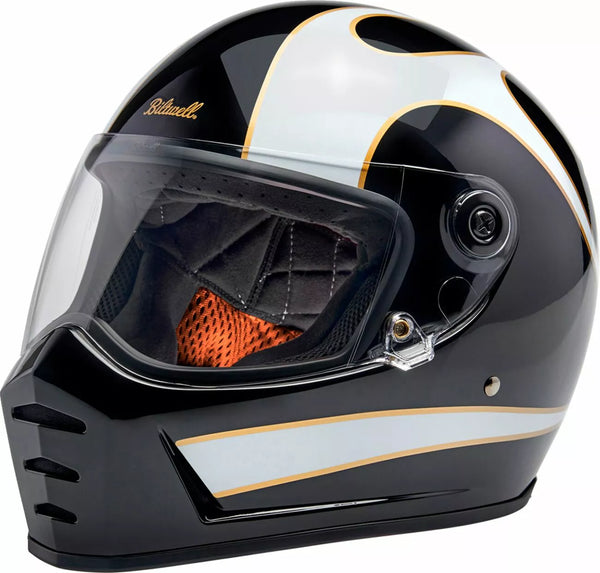 BILTWELL HELMET LANESPLTR BK/WT MD 1004-570-503